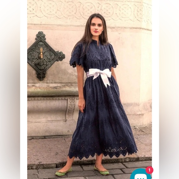 Gretchen Scott Embroidered Maxi Dress, Size M - Picture 8 of 8